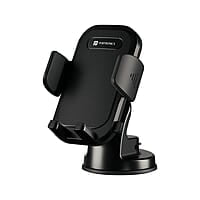 Portronics Clamp M4 Car Phone Holder Stand with 360 Degree Rotation Mobile Stand for Car
