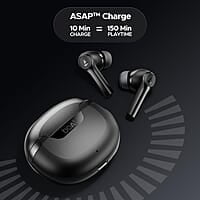 boAt Newly Launched Airdopes 300 Premium Truly Wireless in-Ear Earbuds with 4 Mics AI-ENx Spatial Audio, 50HRS Playtime, Multipoint Connection, ASAP Charge, Hearables App Support