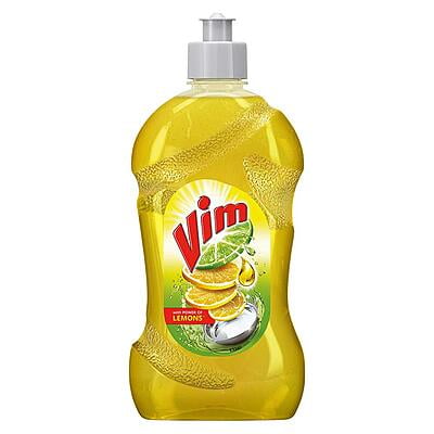 Vim Dishwash Liquid Gel Lemon, 500 ml Bottle