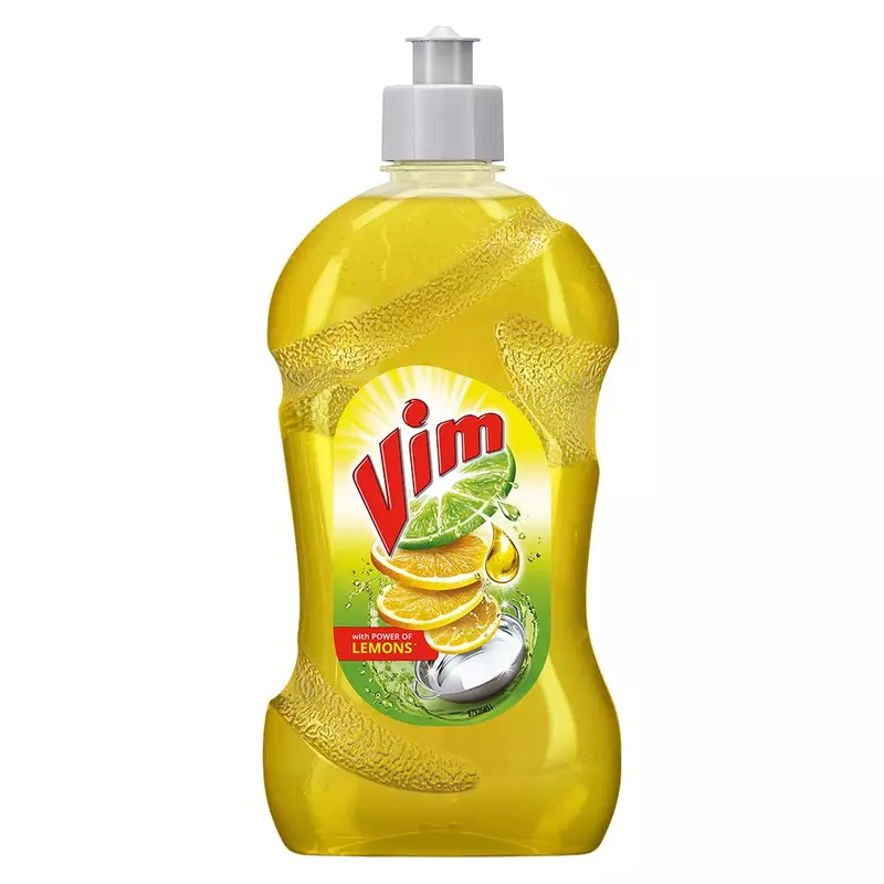 Vim Dishwash Liquid Gel Lemon, 500 ml Bottle