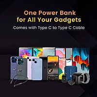 Portronics Mini 10K – 15W Magnetic Wireless Power Bank (Yellow) offers fast charging with a sleek design. Compact and portable, it ensures your devices stay powered on the go. Perfect for travel!