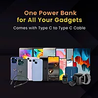 Portronics Mini 10K – 15W Magnetic Wireless Power Bank (Yellow) offers fast charging with a sleek design. Compact and portable, it ensures your devices stay powered on the go. Perfect for travel!