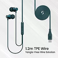 Portronics Conch Beat C Grey Earphones | Type-C, High-Quality Sound & Comfortable Design for Music Lovers
