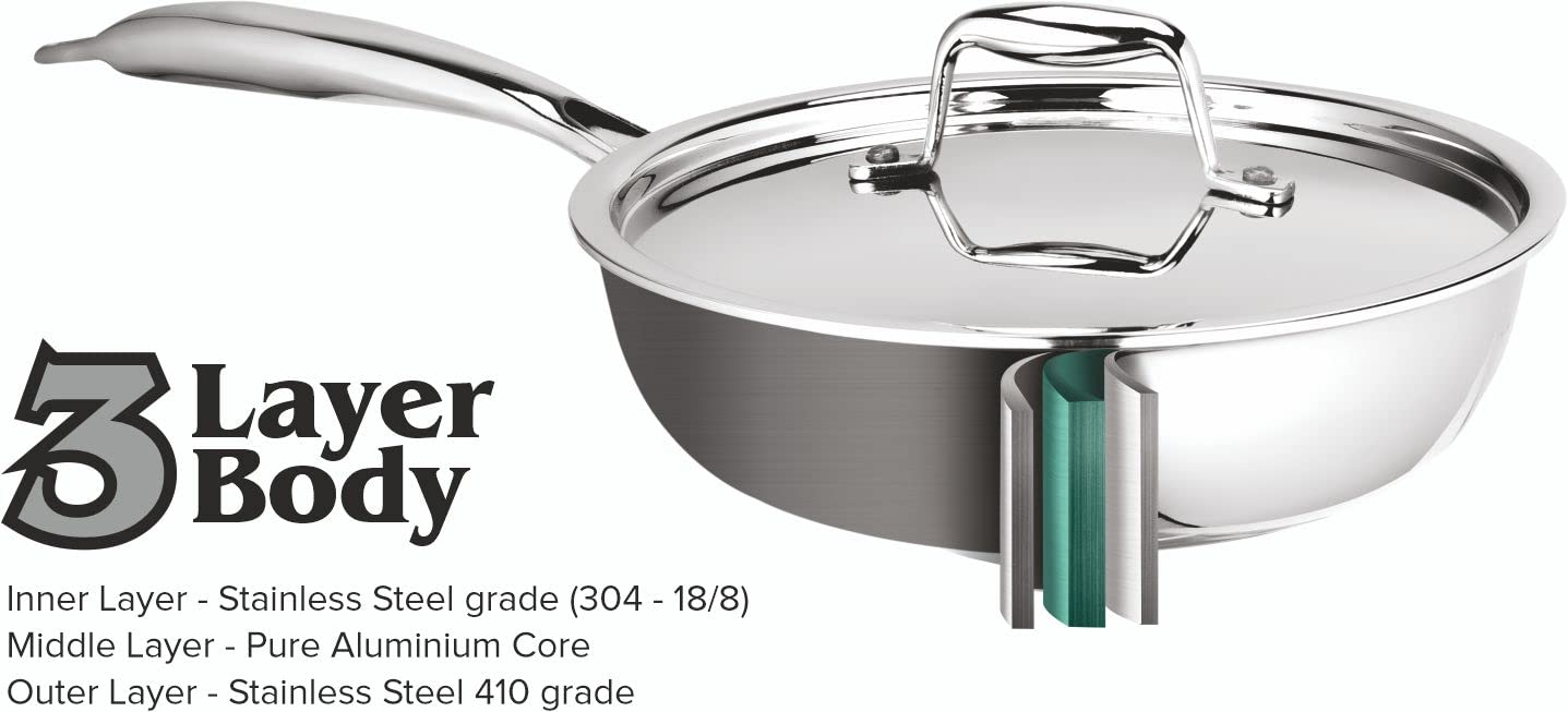 Signora Ware Fry Pan With Lid 2600 ML (24 CM)