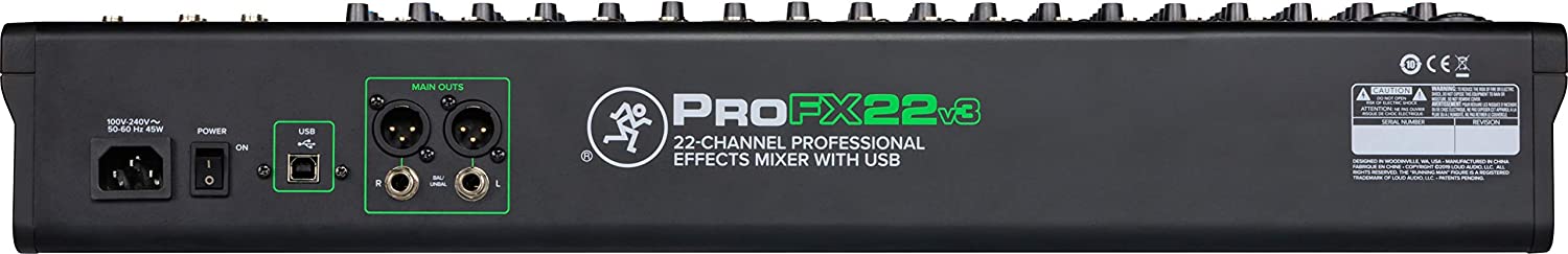 ProFX22v3 22-Channel Professional USB Mixer