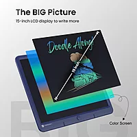 Portronics RuffPad 15M LCD Writing Tablet (POR 1766) – 15 Inch Re-Writable Multi-Color Display