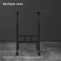 Portronics My Buddy D Adjustable Movable Table – Multipurpose | For Computer & Laptop | Brown