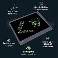 Portronics Ruffpad 15 – 15" LCD Writing Pad, Grey. Perfect for notes, sketches, and reminders. Lightweight, portable, and eco-friendly. Easy to use with a simple erase button. Ideal for all ages.