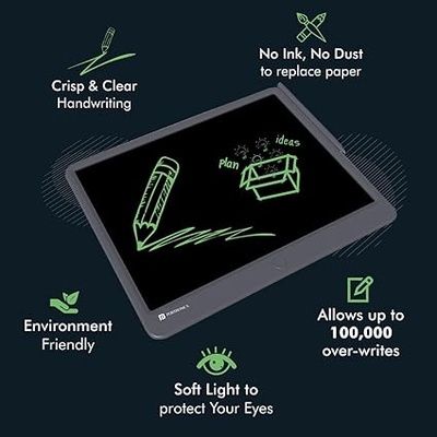 Portronics Ruffpad 15 Re-Writable LCD Screen 38.1cm (15-inch) Writing Pad for Drawing, Playing, Handwriting Gifts for Kids & Adults Portronics Ruffpad 15 Re-Writable LCD Screen 38.1cm (15-inch) Writing Pad for Drawing, Playing, Handwriting Gifts for Kids & Adults