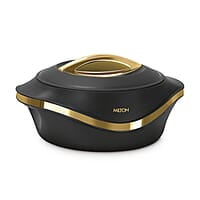 MILTON Pearl 1000 Inner Stainless Steel Casserole, 860 ml, Black