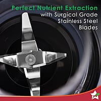 Wonderchef Nutri-blend Mixer Grinder Blender, Smoothie Maker, 3 Unbreakable Jars 500W 22000 RPM Red