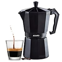 AGARO Classic Moka Pot, Stovetop, Espresso Coffee Maker, 240 Ml
