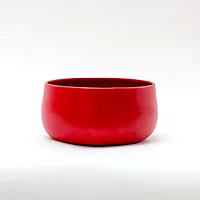 Cherry Red Modern Metal Planter