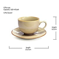 Treo by Milton ECLAT Cup N Saucer Set of 12