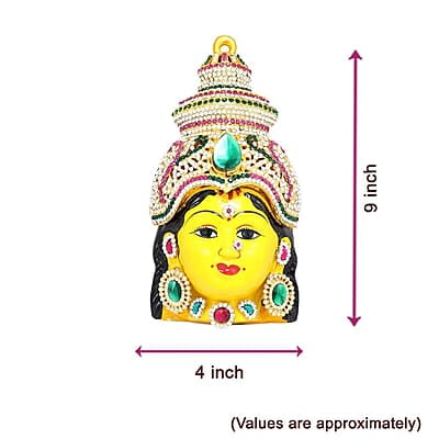 God Ornament Goddess Varalakshmi Stone Face/Mugam God Ornament Goddess Varalakshmi Stone Face/Mugam