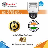 TrueView (Dual Lens, 4G Sim, Pan/Tilt, 10X Zoom, Waterproof, 2-Way Talk, Night Vision)