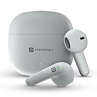 Portronics Twins S18 – TWS Earbuds, 30H Playtime, White. Enjoy seamless connectivity, superior sound quality, and a sleek design. Perfect for music lovers and on-the-go lifestyles.