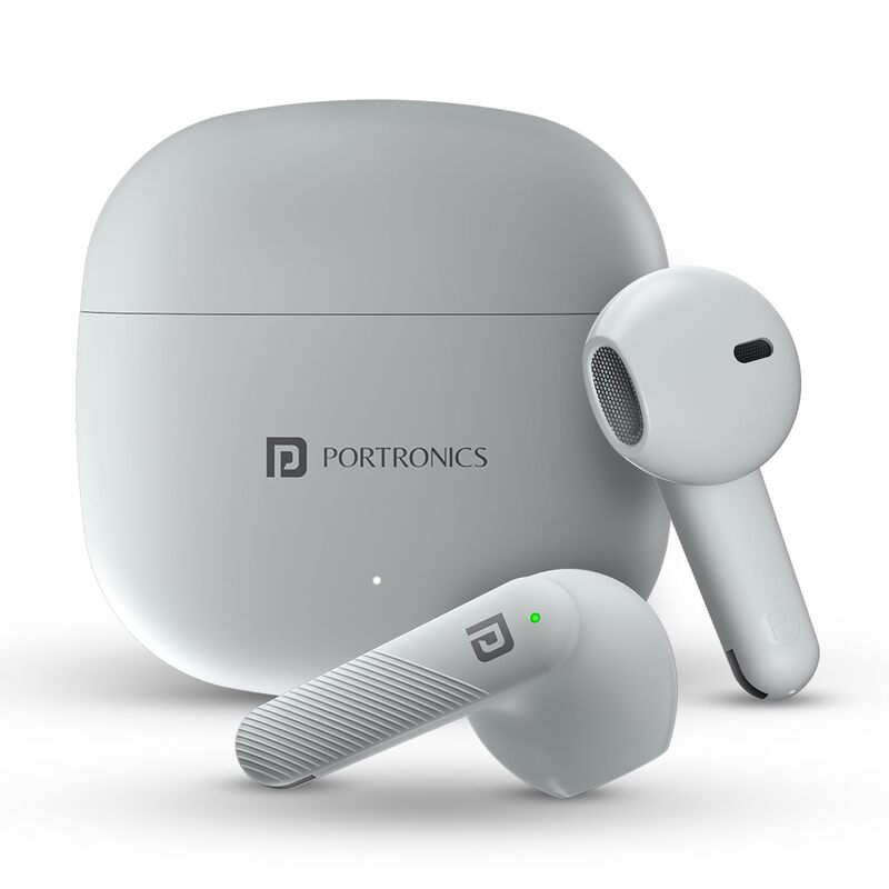 Portronics Twins S18 – TWS Earbuds, 30H Playtime, White. Enjoy seamless connectivity, superior sound quality, and a sleek design. Perfect for music lovers and on-the-go lifestyles.