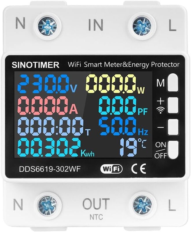 DDS6619-302L Tuya Smart WiFi
Multifunctional Energy Meter