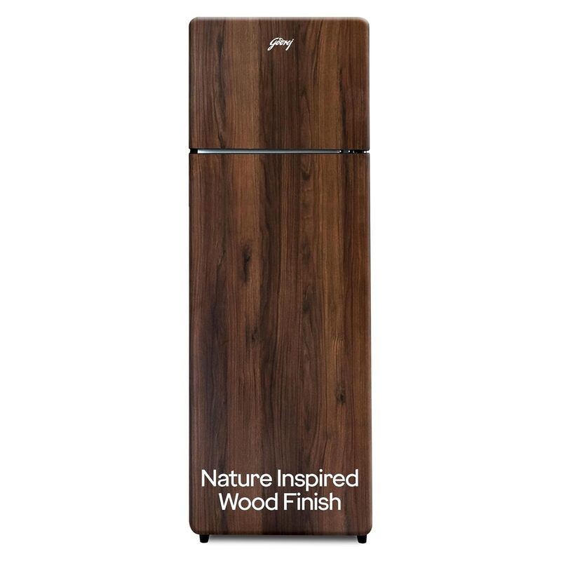 Godrej 272 L 2 Star Wood Finish, 30 Days Farm Freshness, Frost Free Inverter Double Door Refrigerator