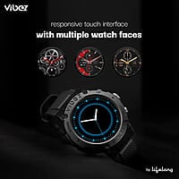 Vibez by Lifelong Bold Smartwatch For Men Bluetooth Calling 1.32" HD Display