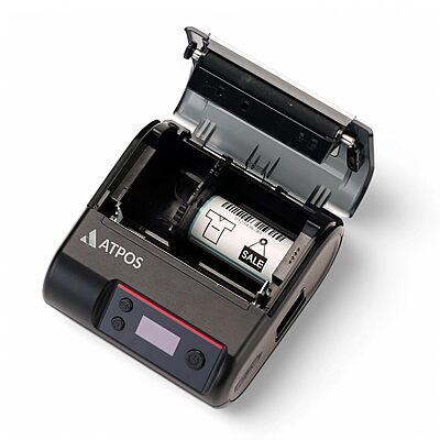 Atpos MD80 80mm 3-Inch Mobile Label Receipt Printer (Dual Mode) | USB+BT Atpos MD80 80mm 3-Inch Mobile Label Receipt Printer (Dual Mode) | USB+BT