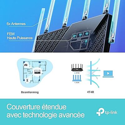 TP-Link Archer AX5400 Dual-Band Gigabit Wi-Fi 6 Router ,AX73