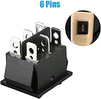 DPDT 16 Amp 6 Pins Mini Toggle Switch - 3 Position ON/Off/ON for Car, Auto, and Boat DPDT 16 Amp 6 Pins Mini Toggle Switch - 3 Position ON/Off/ON for Car, Auto, and Boat