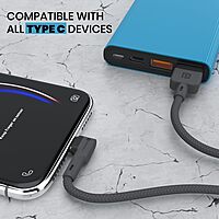 Portronics Konnect L Type-C Cable – 2M, 3A Fast Charge, durable design, perfect for quick data transfer and charging, compatible with various devices, ideal for home and office use.