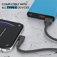 Portronics Konnect L Type-C Cable – 2M, 3A Fast Charge, durable design, perfect for quick data transfer and charging, compatible with various devices, ideal for home and office use.