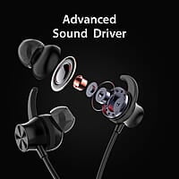 Blaupunkt Newly Launched Be120 Touch Wireless in Ear Neckband with Multi-Touch Control I Auto Magnetic Off I Gaming Ready I 40H Playtime I Turbovolt Charging I Built-in Handsfree Calling