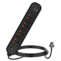 Frontech FT-3514 with 4 universal sockets, 1.5 m cable, LED indicator & surge protection. Compact and safe for everyday use.