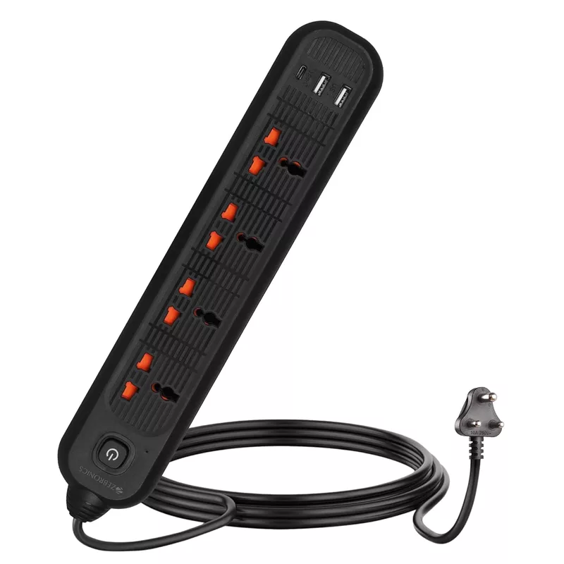 Frontech FT-3514 with 4 universal sockets, 1.5 m cable, LED indicator & surge protection. Compact and safe for everyday use.
