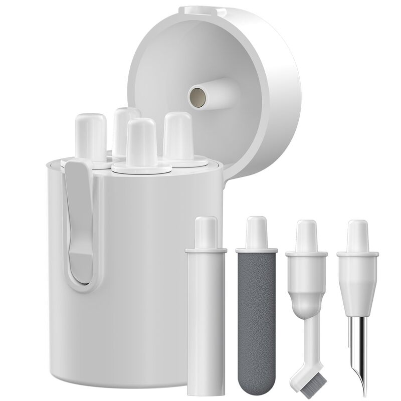 Portronics 5-in-1 Cleaning Kit: Essential for gadget maintenance. Includes microfiber cloth, brush, spray, and more. Ideal for tech enthusiasts!