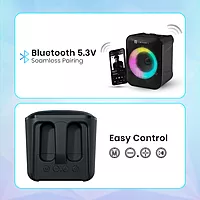 Portronics Apollo One 20W Speaker – Features Mic, RGB lighting, and Type-C connectivity for enhanced audio experience. Compact design, powerful sound, perfect for home or on-the-go use.