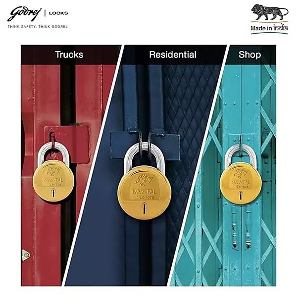 7169 Godrej Navtal 7 Lever 4 Keys (MRP 860/-)