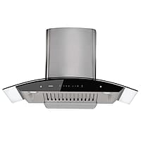 AGARO Grand Kitchen Chimney 90 cm 1200 m3/hr Auto-Clean Curved Glass Kitchen Hood