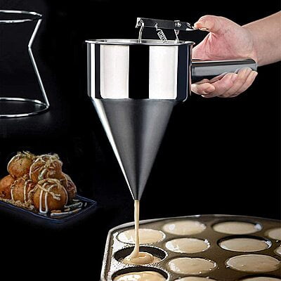 Stainless Steel Conical Funnel Strainer with SS Stand for Liquid Dispensing Stainless Steel Conical Funnel Strainer with SS Stand for Liquid Dispensing