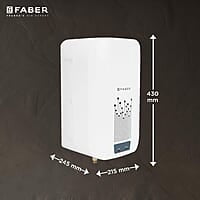 Faber Zippy Instant Geyser 5 Litre 3000W Powerful Heating Superior Energy Efficiency