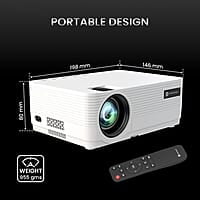 Portronics Beem 420 Led Projector with 3200 Lumens, 1080P Full Hd  250 Inches Display