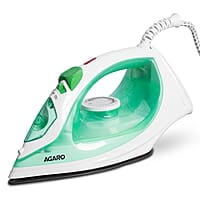 AGARO Regal Steam Iron, 1200W, Ceramic Coated Sole Plate, Fast Heating, 360 degree 00 Ml Water Tank
