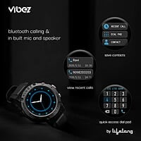 Vibez by Lifelong Bold Smartwatch For Men Bluetooth Calling 1.32" HD Display