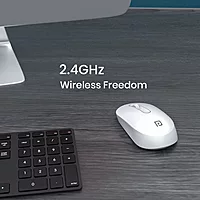 Portronics Toad 13 Wireless Optical Mouse – 2.4GHz  | USB Nano Receiver | White | 1 Year Warranty