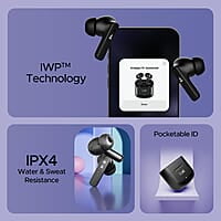 boAt Airdopes 91 Truly Wireless in Ear Ear Buds w/ 45 hrs Playtime, Beast Mode with 50 ms Low Latency, Dual Mics with ENx Tech, ASAP Charge, IWP Tech, IPX4 & Bluetooth v5.3