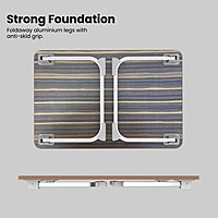 POR 1819 My Buddy J Portable Laptop Table – Folding Legs | Brown | 1 Year Warranty