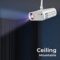 ZEBRONICS LP1000 LED Projector with 3300 Lumens Max, 150-inch Screen Size, HDMI in, AV in, AUX Out, USB x 2, FHD 1080p, 50,000h Lifelong LED lamp