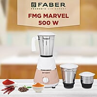Faber Marvel 500W Blender Mixer Grinder,Low-Noise, Up to 18000 RPM Speed