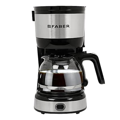 Faber 800W Drip Coffee Machine Brew 6 Cups Coffee in Less Than 6 mins 0.6L Capacity