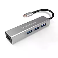 Ultraprolink UM0095 GigaHub USB-C with Ethernet & USB 3.0 X 3