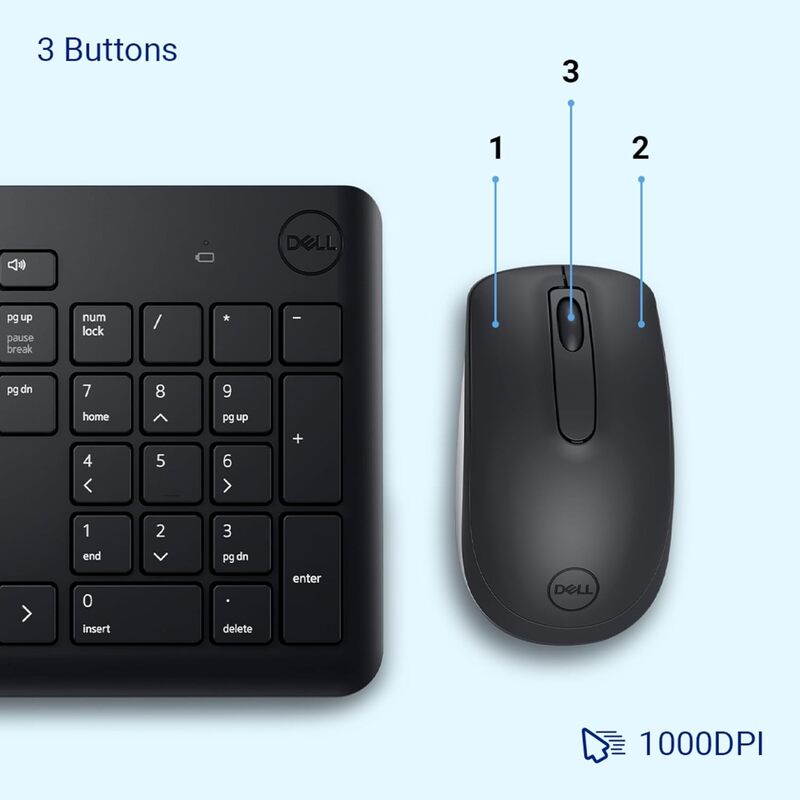 DELL WIRELESS KEYBOARD & MOUSE COMBO